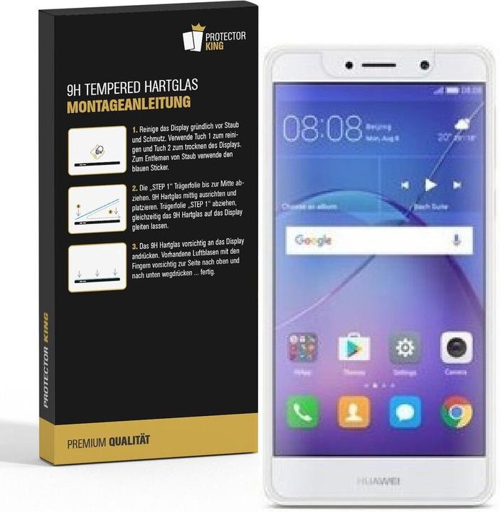 Produktbild Protectorking 3x echtes Tempered 9H Panzerhartglas 3D KLAR (3 Stück, Huawei Mate 9 Lite)