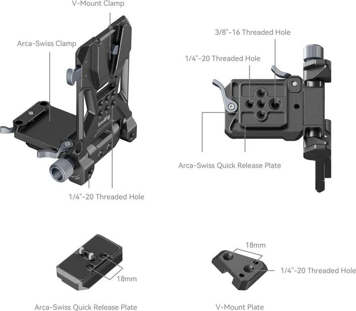 Produktbild SmallRig Compact V-Mount Battery Mounting System (Diverses Video Zubehör)