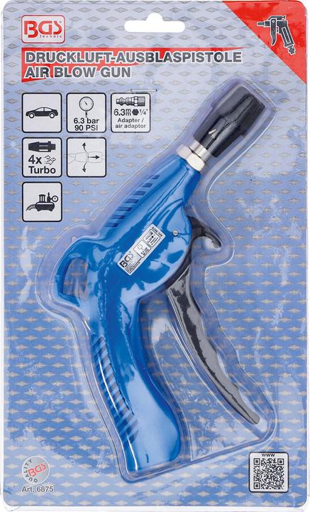 Actual product image BGS Compressed air blow-off gun