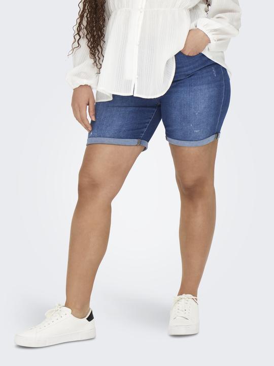 Actual product image Only Curvy CARLaola Reg destroyed denim shorts Denim shorts (44)