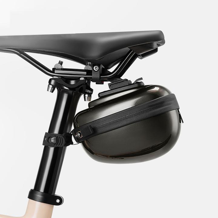 Immagine prodotto Rockbros Rigid Hard Shell Compact Saddle Bag 0.4l - Black (0.40 l, Borsa telaio)