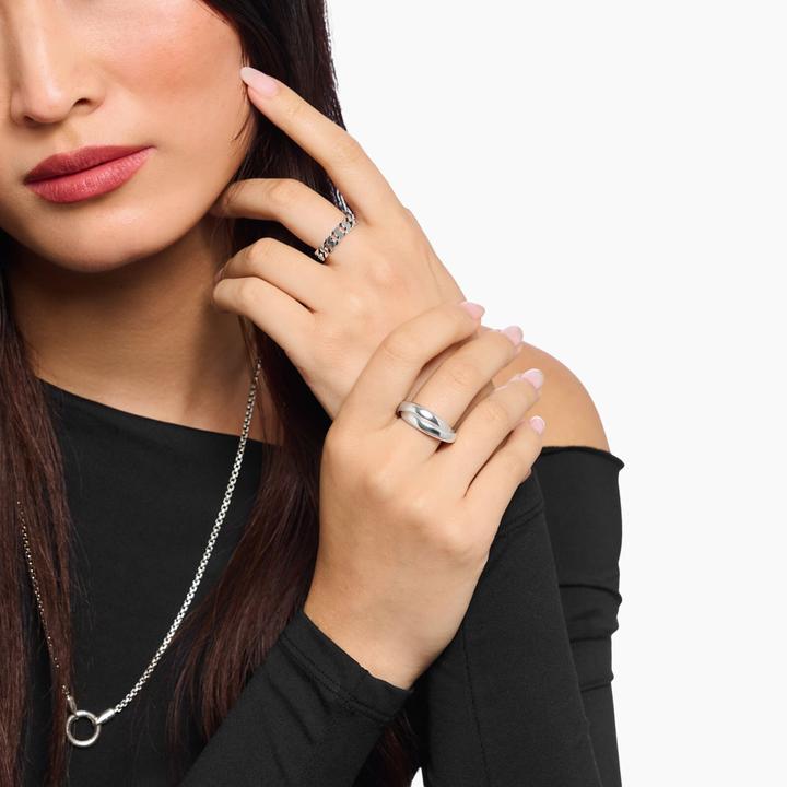 Immagine prodotto Thomas Sabo Ring Duo schmal Silber (50, 925 Argento)