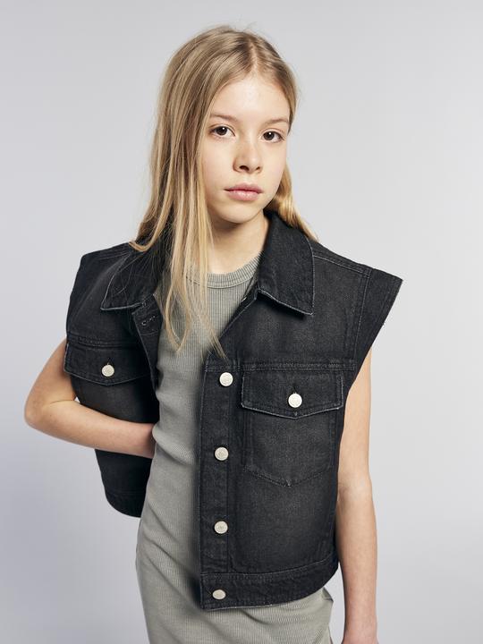 Immagine prodotto Jonen Mädchen Jeansweste Oversize-Look (158)