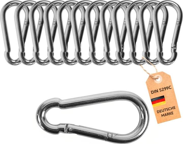 Dönges Feuerwehr-Karabiner DIN 5299C, 6 x 60 mm, 6 x 60 mm, 350 kg