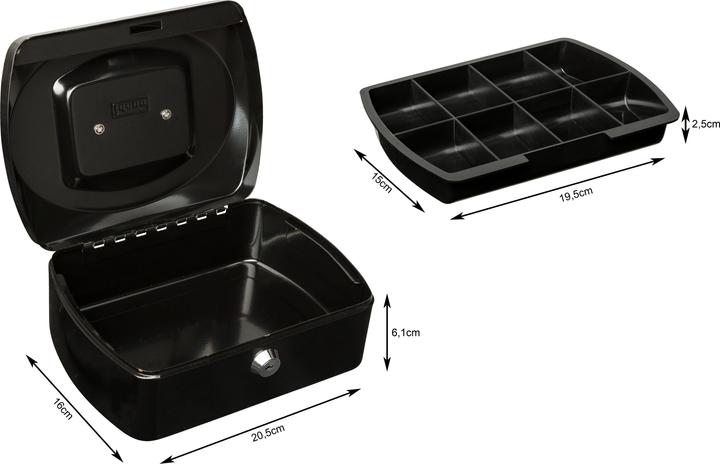 Immagine prodotto Idena Cassa 8" 205x160x90mm, nero