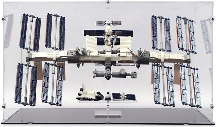 Image du produit iDisplayit Présentoir en acrylique pour LEGO® 21321 Station spatiale internationale (avec fond noir)