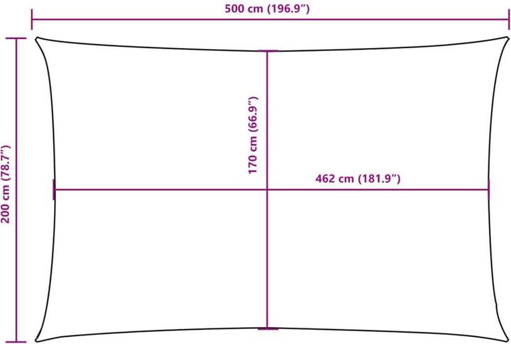 Actual product image VidaXL Nezhatok (200 x 500 cm)