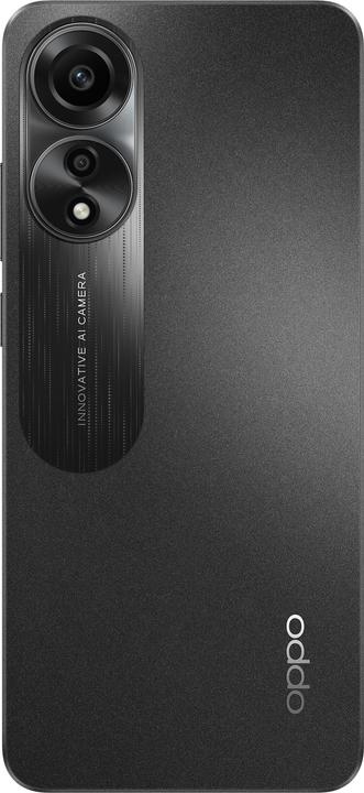 Actual product image OPPO A78 (128 GB, Mist Black, 6.56", Dual SIM + SD, 50 Mpx, 4G)