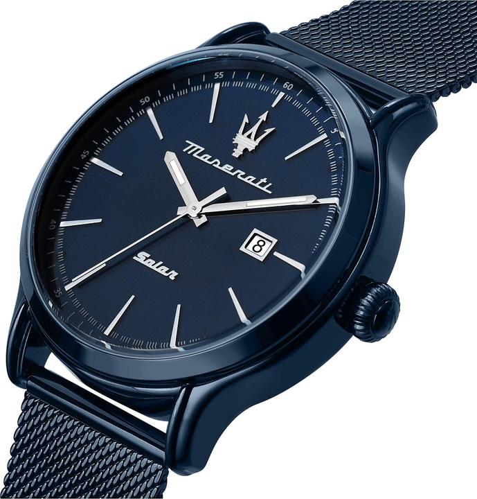 Produktbild Maserati R8853149001 Blue Solar 45mm 10ATM (Analoguhr, 45 mm)