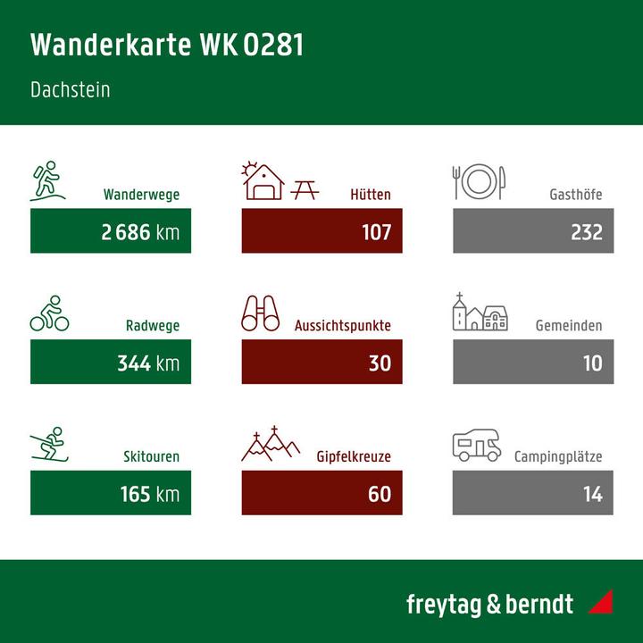 Produktbild Freytag & Berndt Wander-, Rad- und Freizeitkarte Dachstein, Ausseerland, Filzmoos, Ramsau