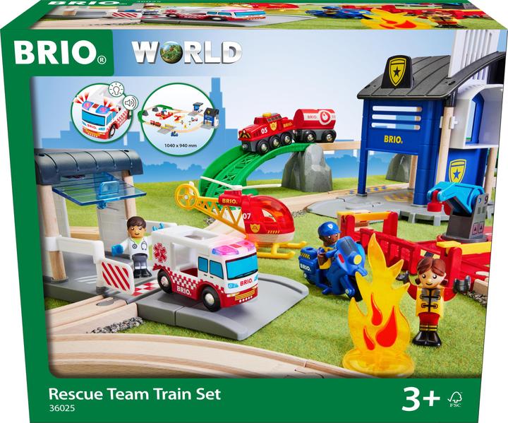 Produktbild Brio Polizei und Feuerwehr Set Deluxe
