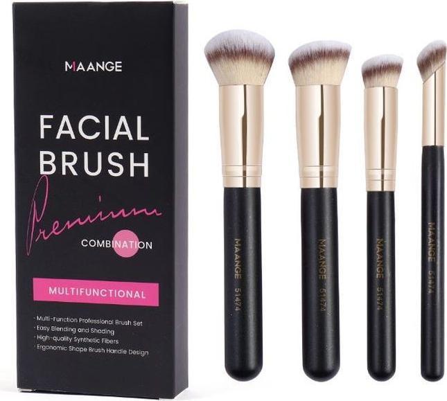 Immagine prodotto Maange Set di pennelli per il trucco da 4 pezzi (Highlighter)