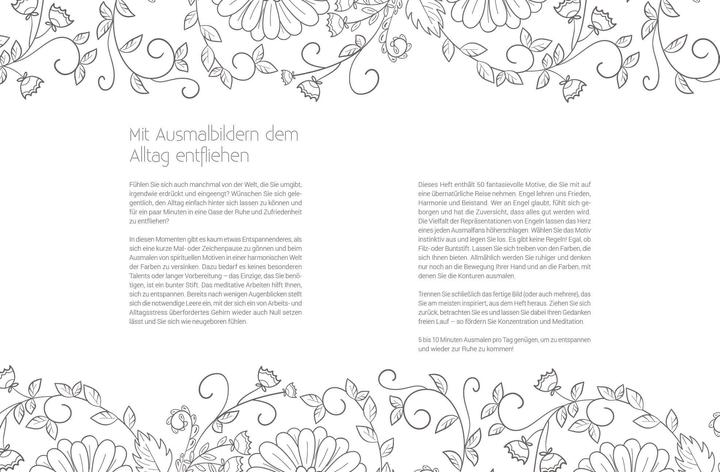 Produktbild Inspiration Engel – 50 spirituelle Motive zum Ausmalen für mehr Entspannung