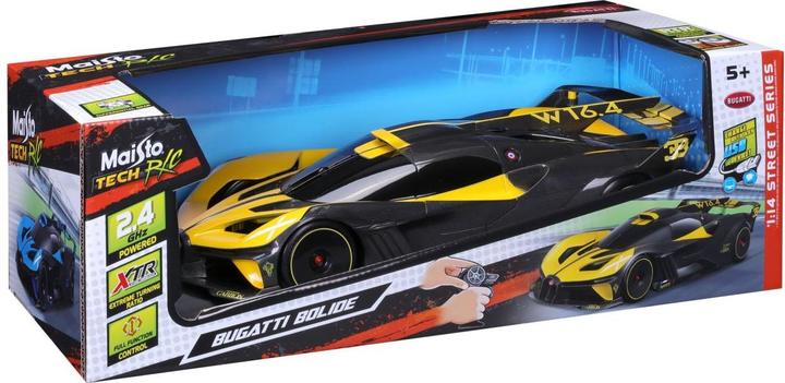 Actual product image Maisto RC Bugatti Bolide 1/14 yellow
