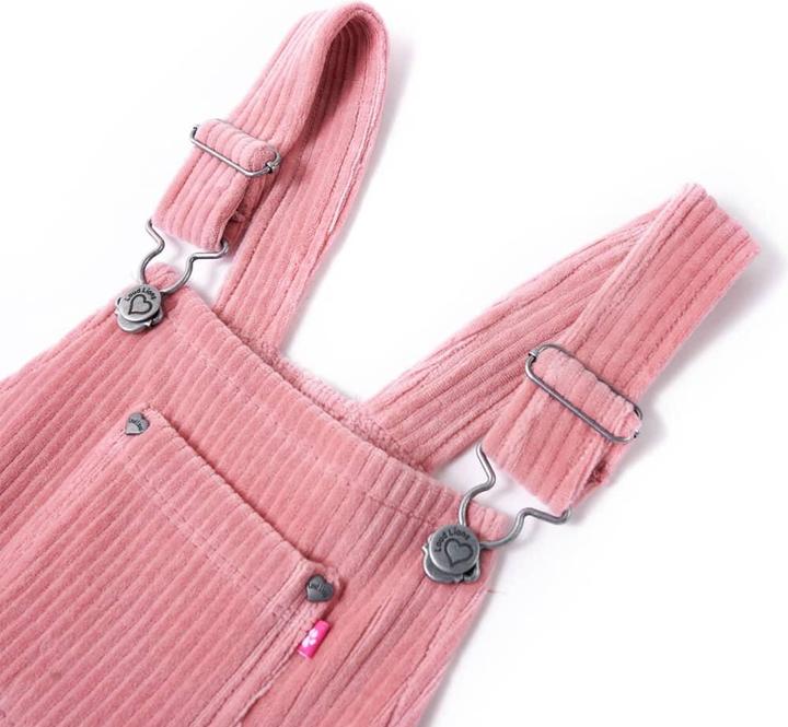 Image du produit VidaXL Salopette enfant velours côtelé rose clair 92,Composition : 58% Coton (92)