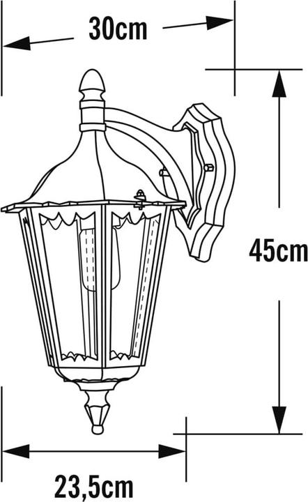 Actual product image Konstsmide Outdoor wall light energy saving (E27, IP43)