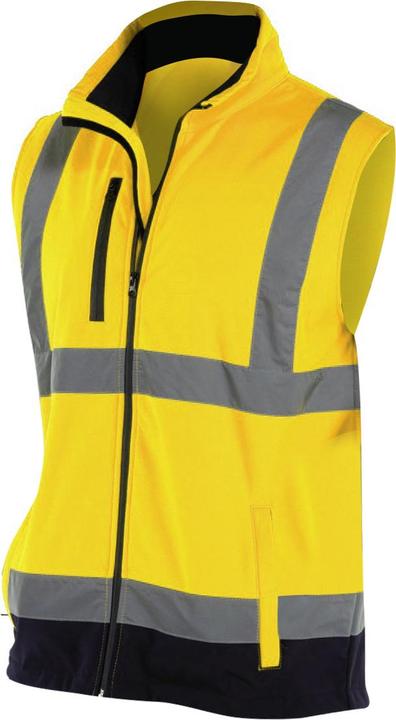 Actual product image Yoko Hi Vis Softshell Work Vest Bodywarmer (L)