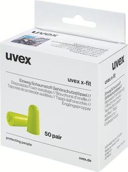 Produktbild Uvex Safety Gehörschutzstöpsel uvex x-fit 2112013 grün SNR 37 dB Grösse M (100 x) (100 x)