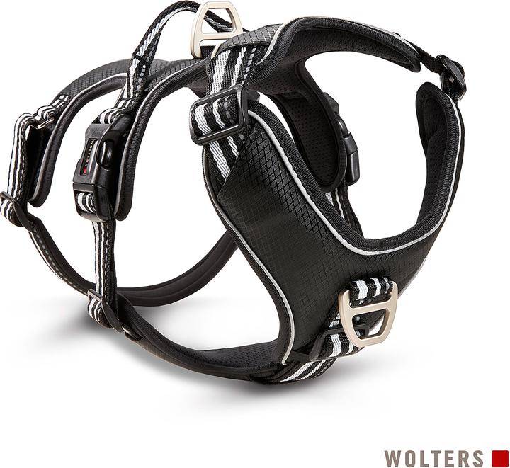 Actual product image Wolters Active Pro Harness No Escape Size 5 60-75 cm x 2,5 cm black/silver (60, 62, 68, Dog, General)