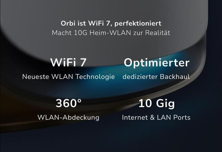 Actual product image Netgear Mesh system Orbi 970 RBE973SB-100EUS set of 3