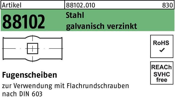 Produktbild Fugenscheibe R 88102 11 Stahl galvanisch verzinkt