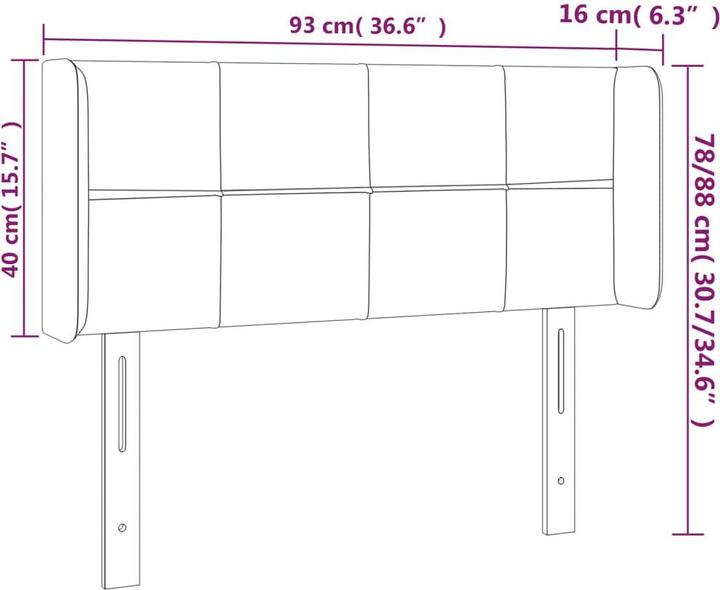 Actual product image VidaXL Rayne (93 x 16 x 88 cm)
