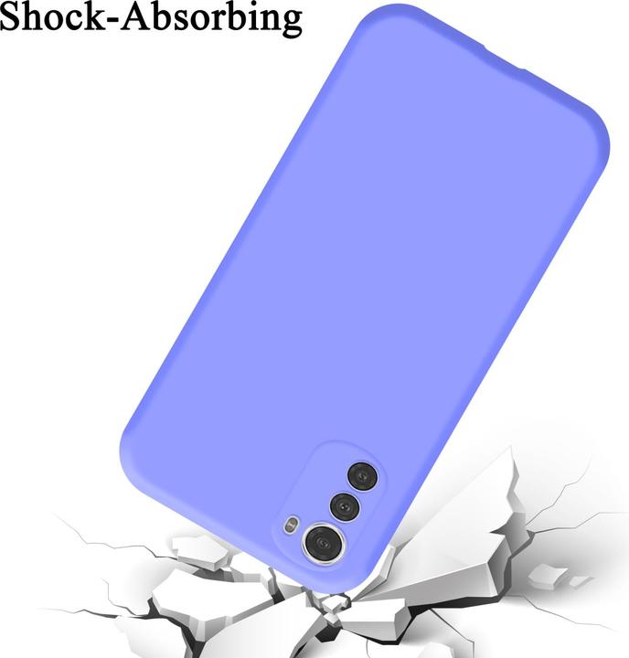 Productafbeelding Cadorabo TPU Liquid Silicone Hoesje Cover voor Motorola MOTO E32 4G / E32S (Motorola Moto E32s)