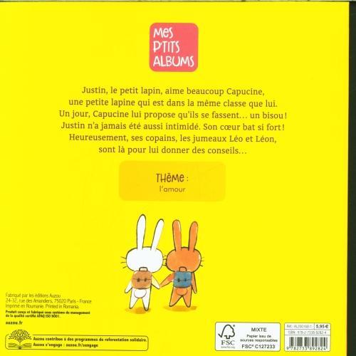 Produktbild Auzou France Le bisou de Justin (Französisch, Roque Caroline, Thomas Louis, 2022)