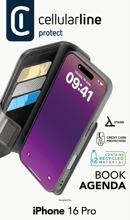 Actual product image Cellularline Book Agenda 2 (Apple iPhone 16 Pro)