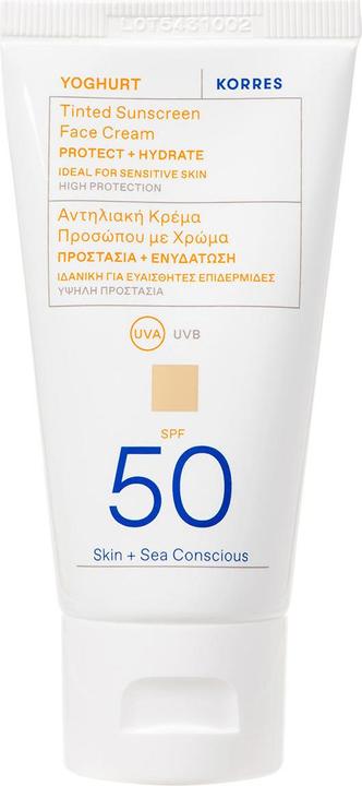 Image du produit Korres Crème solaire teintée au yaourt pour le visage SPF 50 (Crème solaire, SPF 50, 50 ml)
