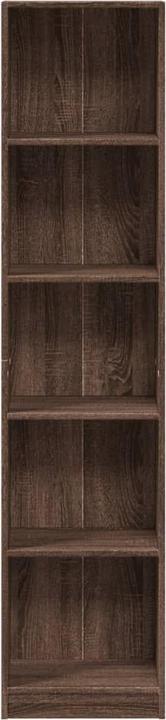 Actual product image VidaXL Bücherregal Regal Standregal Büroregal Aktenregal Braun Eichen-Optik (40 x 24 x 176 cm)
