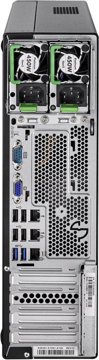 Actual product image Fujitsu Primergy TX1320 M4 (Intel Xeon E-2136, 16 GB, Tower Server)