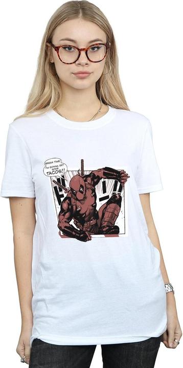 Immagine prodotto Deadpool Breaktime Tacos Maglietta Ampia Donna (3XL)