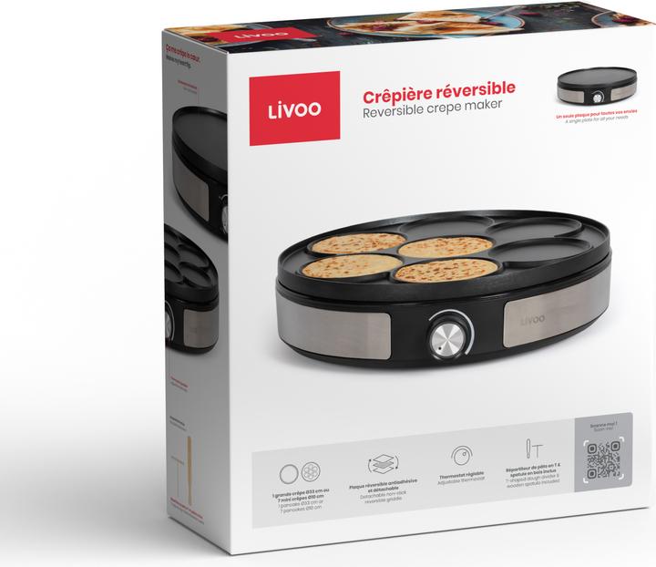 Actual product image Livoo 2-in-1-Crêpepfanne