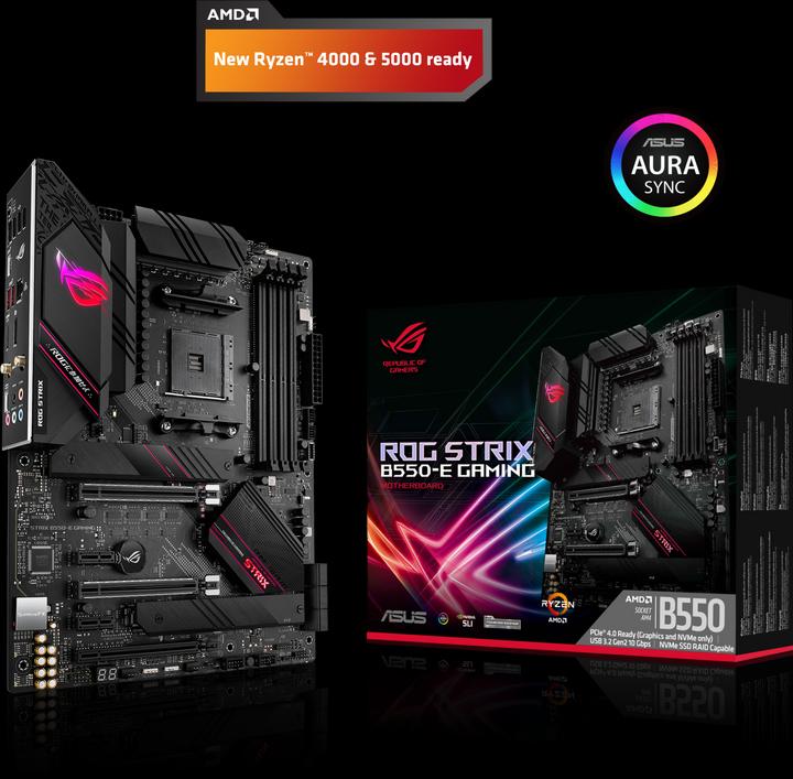 Produktbild ASUS ROG STRIX B550-E GAMING (AM4, AMD B550, ATX)