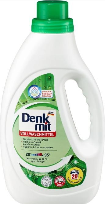 Produktbild dm Denkmit Vollwaschmittel (20 Waschgänge, Flüssig)