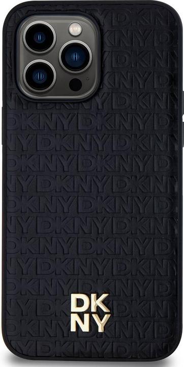 Produktbild DKNY DKHMP13XPSHRPSK iPhone 13 Pro Max 6.7" czarny/black hardcase Leather Pattern Metal Logo MagSafe (Apple iPhone 13 Pro Max)