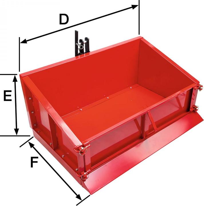 Produktbild Dema Heckcontainer Basic 100 Heckmulde Transportcontainer Mulde (200 l)