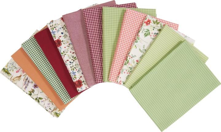 Actual product image Westfalenstoffe Fabric package "Florence", 12 fabrics à 48 x 48 cm