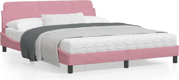 Actual product image VidaXL Bed frame with velvet headboard (160 x 200 cm)