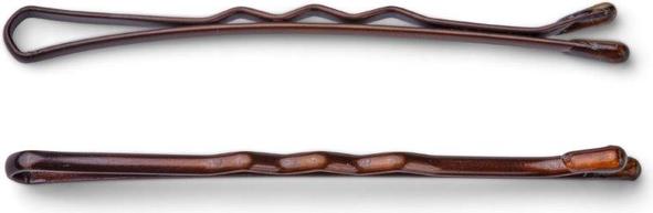 Actual product image Trisa Hairclips wavy 50mm brown 250pcs (250 pcs.)