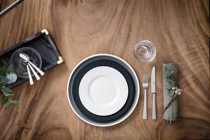 Actual product image Villeroy & Boch Speiseteller Manufacture Rock blanc (1 x, 27 cm)