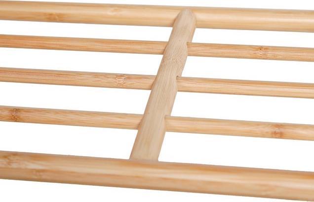 Actual product image Axentia Bench, bamboo, with shelf