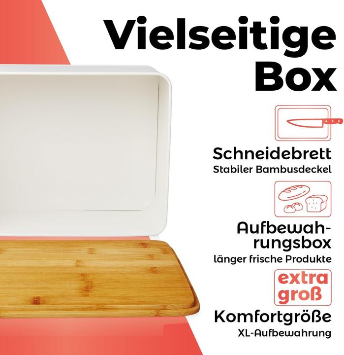 Produktbild Lumaland Cuisine Brotkasten mit Schneidebrett