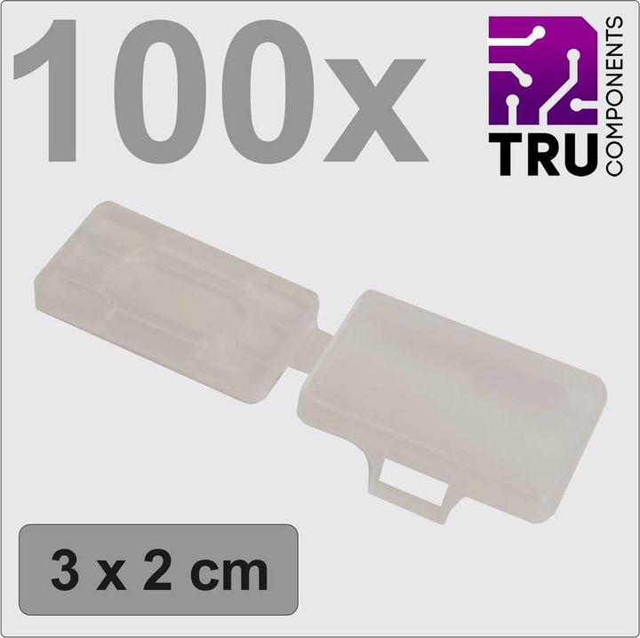Productafbeelding Tru Components TC-12888604 T24CA083 Tekenhouder Etiketteringsoppervlak: 18 x 30