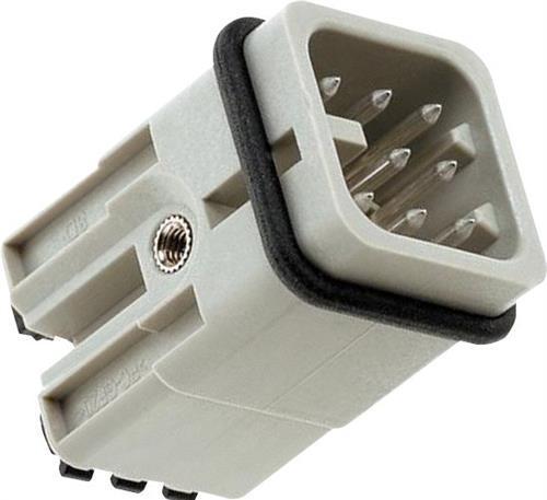 Actual product image Harting HAN D plug connector, insert type 3socket crimp connection max 2.5mm2, 10A8 poles