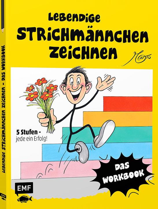 Produktbild Lebendige Strichmännchen zeichnen - Das Workbook (Deutsch, Andreas Tschudin, 2021)