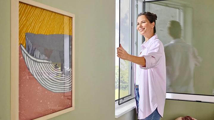 Actual product image tesa Clip-on insect screen clip-on frame for windows (100 x 120 cm)