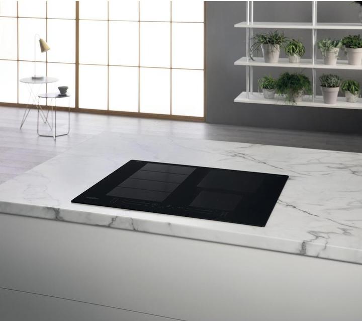 Actual product image Whirlpool induction hob WF S7560 NE 60 cm, 1 FlexiSlide, Booster, Black