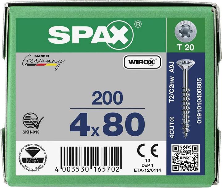 Actual product image Spax Chipboard screws (200 Screws per piece)